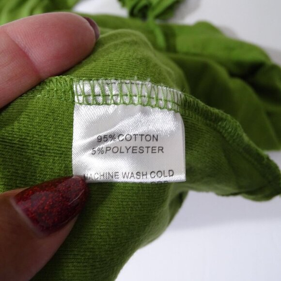 Marie Nicole Green Ruffled Long Sleeve Dress Girls Size 3 Years - Picture 6 of 7